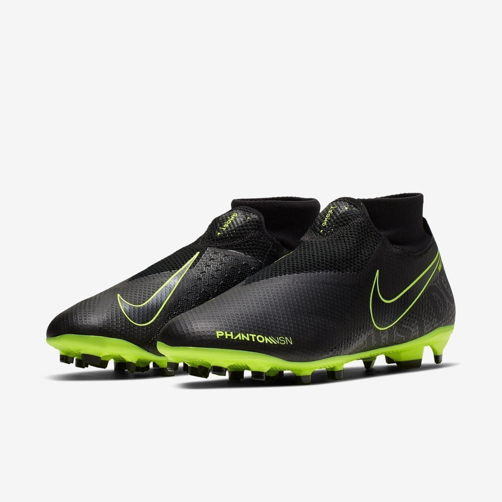 Men's Phantom Vision Pro Dynamic Fit FG Cleats - Black/Volt - AO3266-007-NIKE by Nike | Available at Niky's Sports