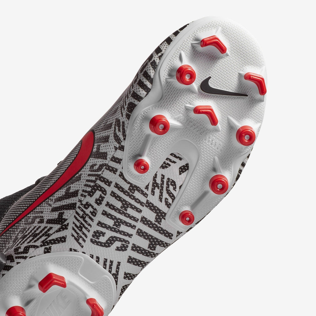 Kid's Neymar Jr. Superfly 6 Academy MG Soccer Cleats - White/Black/Challenge Red - AO2895-170-NIKE by Nike | Available at Niky's Sports