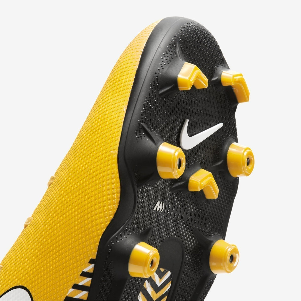 Mercurial Vapor XII Academy NJR MG Soccer Cleats - Yellow/Black/White - AO3131-710-NIKE by Nike | Available at Niky's Sports