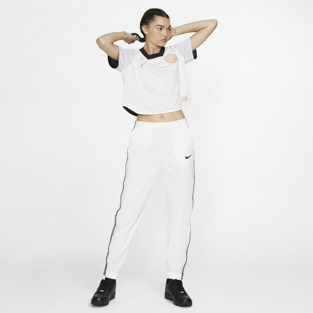 F.C. Dri-FIT Short-Sleeve Crop Top - Black/White