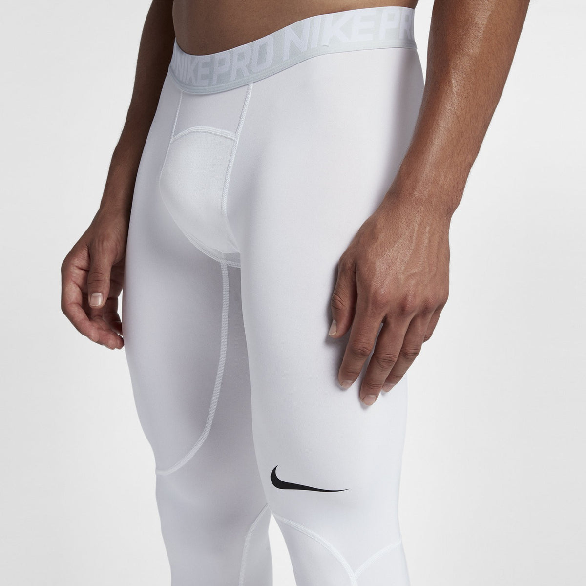 Men&#39;s Pro Training Tights - White - 838067-100-NIKE by Nike | Available at Niky&#39;s Sports