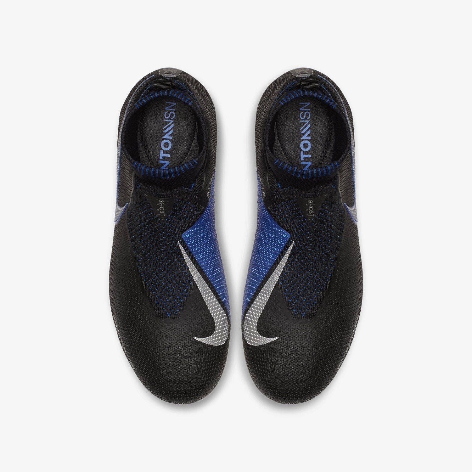 Kid's Phantom Vision Elite DF MG Soccer Cleats - Black/Racer Blue/Metallic Silver - AO3289-004-NIKE by Nike | Available at Niky's Sports