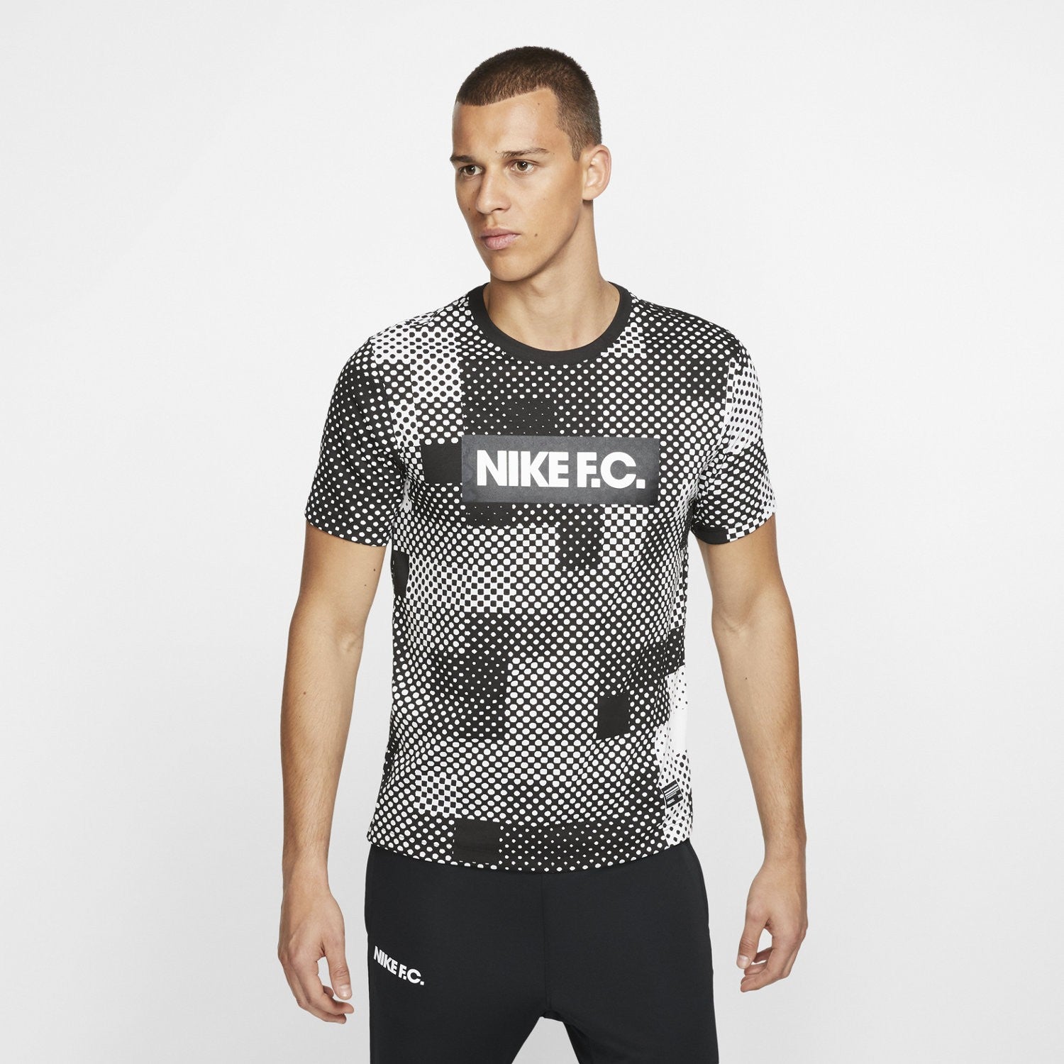FC Seasonal Block T-Shirt - White/Black - AV5313-100-NIKE by Nike | Available at Niky's Sports
