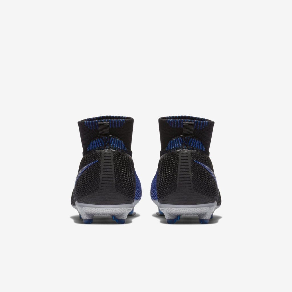 Kid's Phantom Vision Elite DF MG Soccer Cleats - Black/Racer Blue/Metallic Silver - AO3289-004-NIKE by Nike | Available at Niky's Sports
