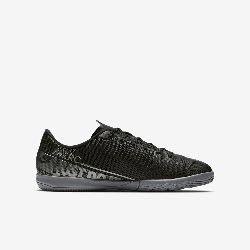 Kid's Vapor 13 Academy Indoor Shoes - Black/Cool Grey