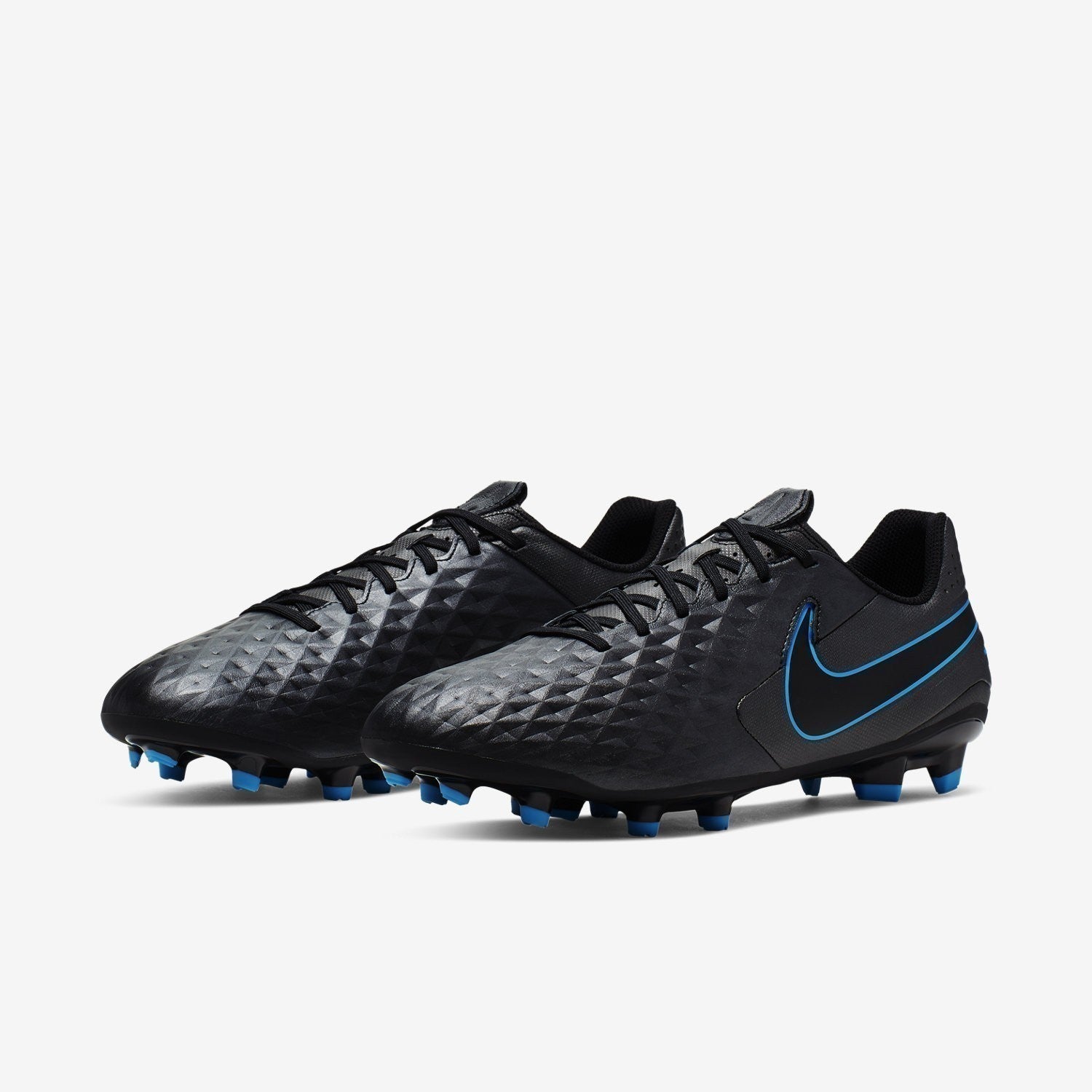 Men's Legend 8 Academy FG/MG Cleats - Black/Blue Hero/Black - AT5292-004-NIKE by Nike | Available at Niky's Sports