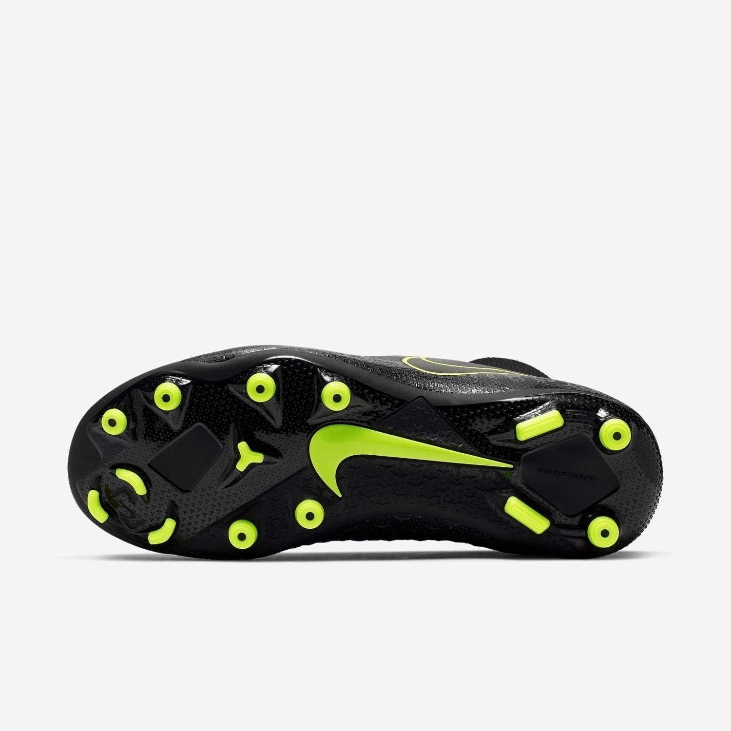 Kid's PhantomVSN Academy DF FG/MG Cleats - Black/Volt - AO3287-007-NIKE by Nike | Available at Niky's Sports
