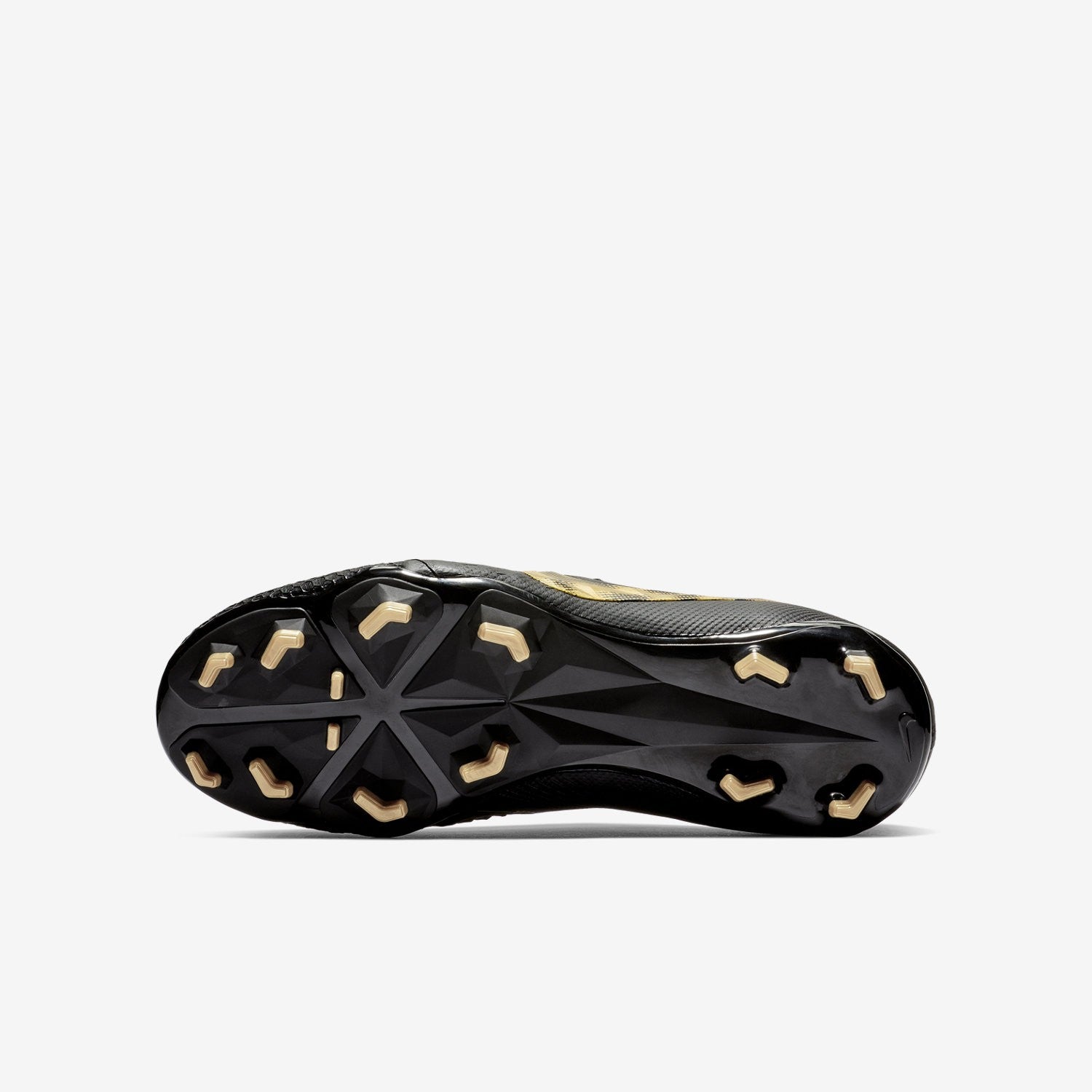 Kid's PhantomVNM Elite FG Soccer Cleats - Black/Metallic Vivid Gold - AO0401-077-NIKE by Nike | Available at Niky's Sports