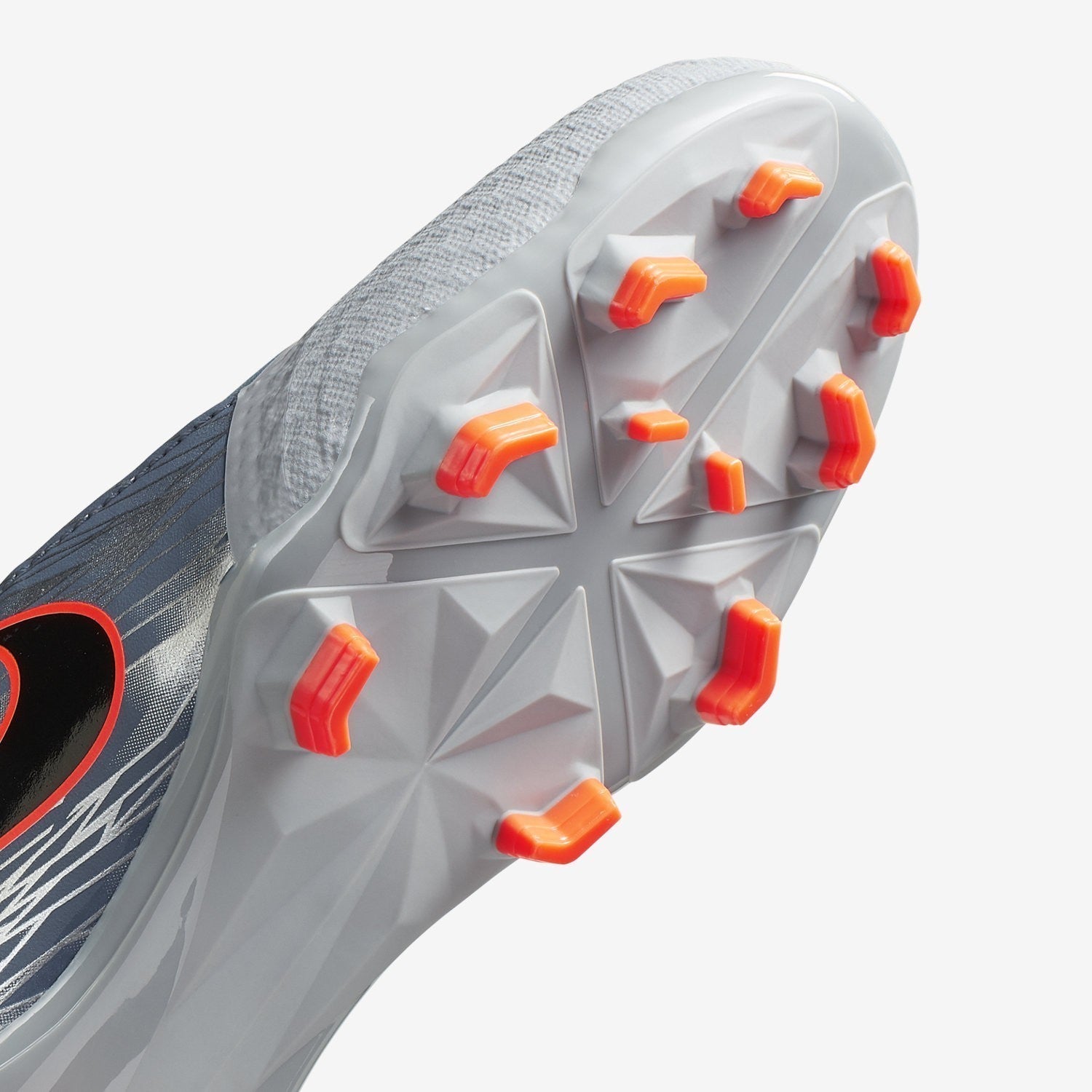Kid's PhantomVNM Academy FG Cleats - Wolf Grey/Armory Blue/Pure Platinum/Black - AO0362-008-NIKE by Nike | Available at Niky's Sports