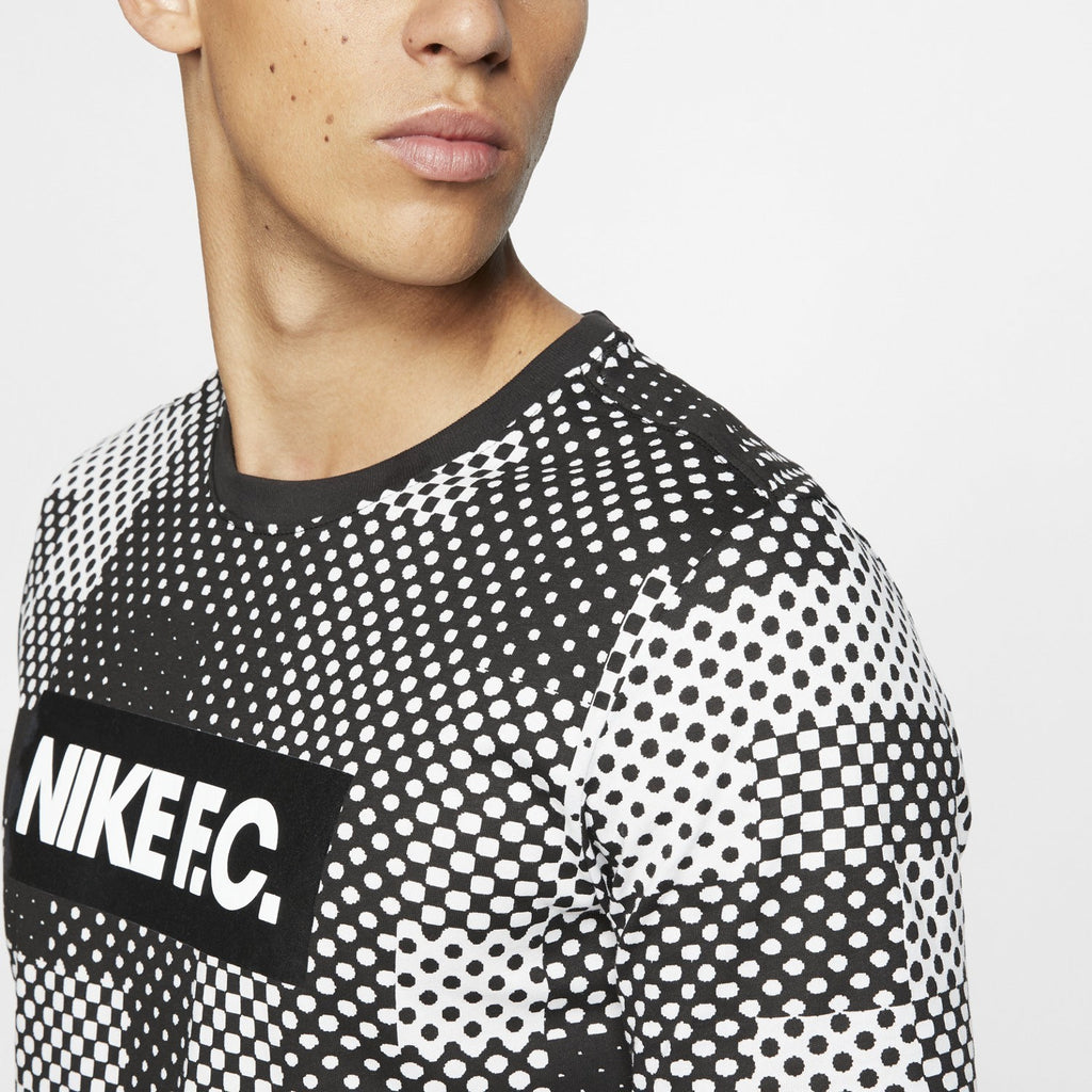 FC Seasonal Block T-Shirt - White/Black - AV5313-100-NIKE by Nike | Available at Niky's Sports