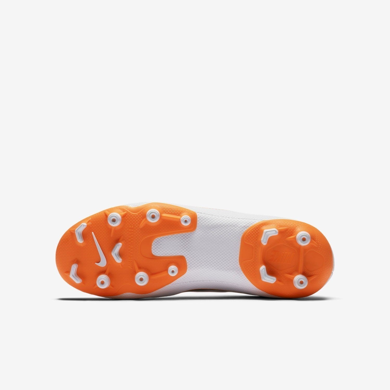 Kid's Mercurial Vapor XII Academy MG Soccer Shoes - White/Total Orange/Grey - AH7347-107-NIKE by Nike | Available at Niky's Sports
