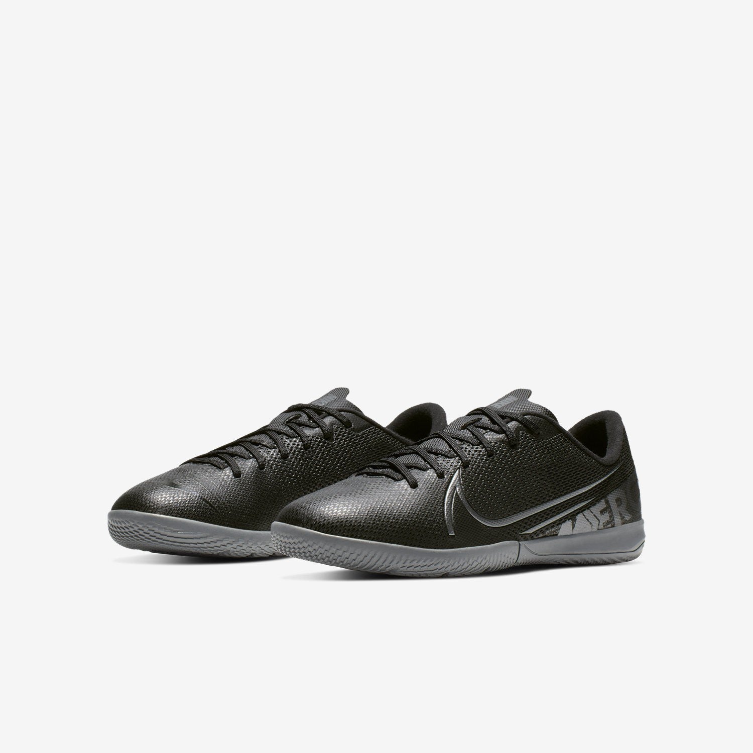 Kid's Vapor 13 Academy Indoor Shoes - Black/Cool Grey