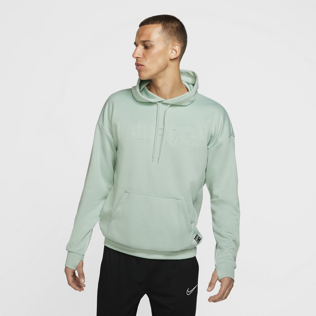 F.C. Men's Hoodie - Pistachio Frost/White - AR8002-321-NIKE by Nike | Available at Niky's Sports