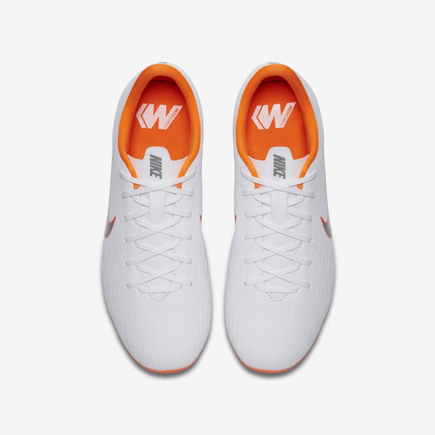 Nike mercurial vapor xii white orange top
