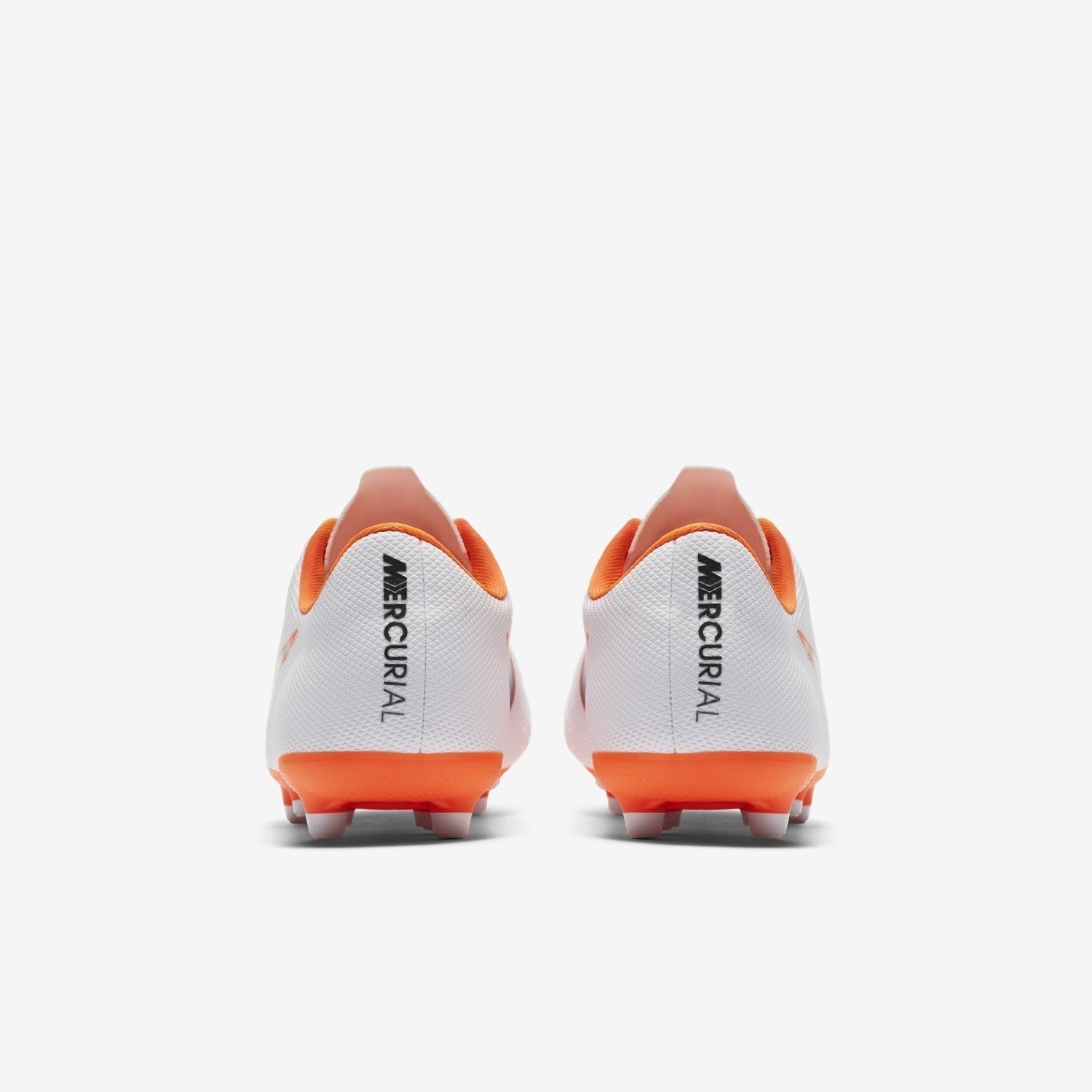Kid s Mercurial Vapor XII Academy MG Soccer Shoes White Total Orange