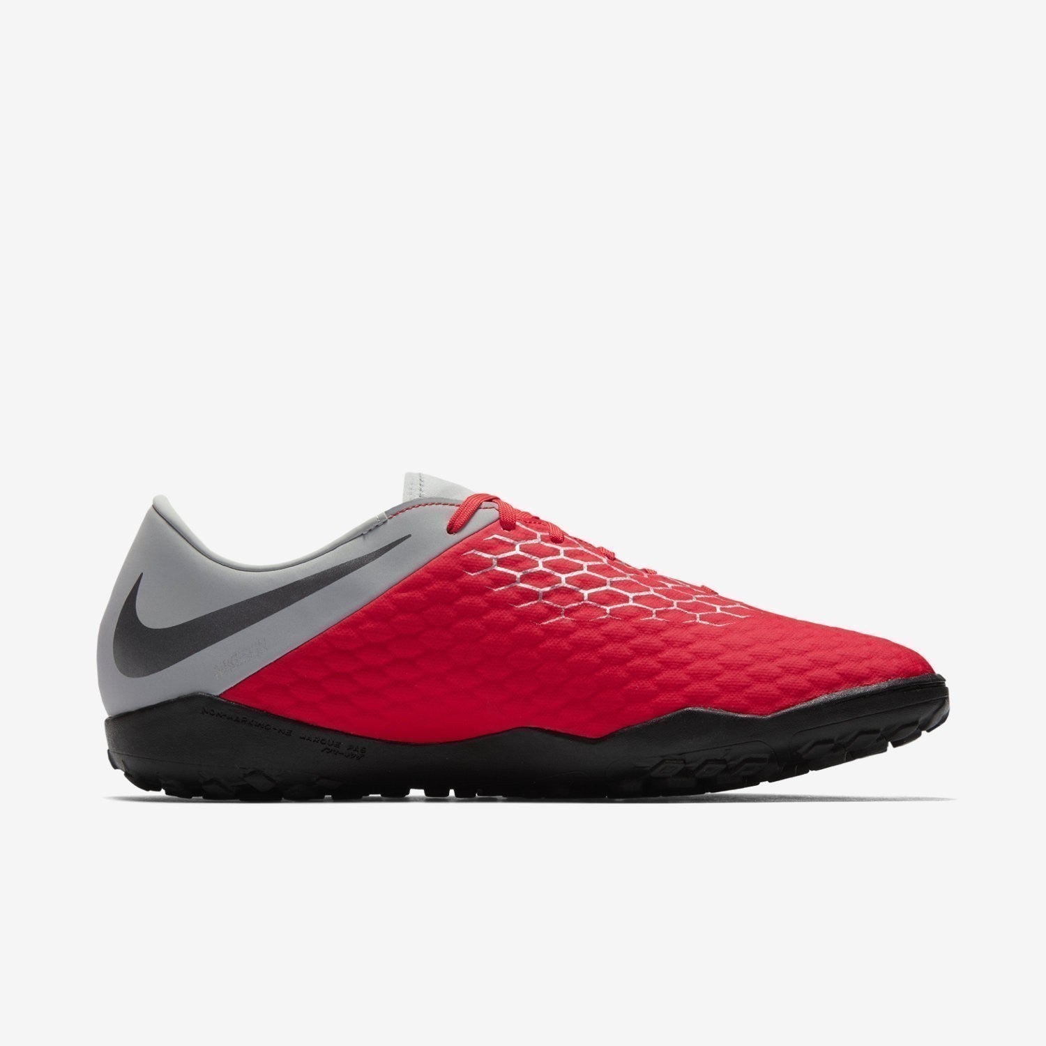 Men's Hypervenom Phantom III Academy TF - Crimson/Grey/Silver - AJ3815-600-NIKE by Nike | Available at Niky's Sports