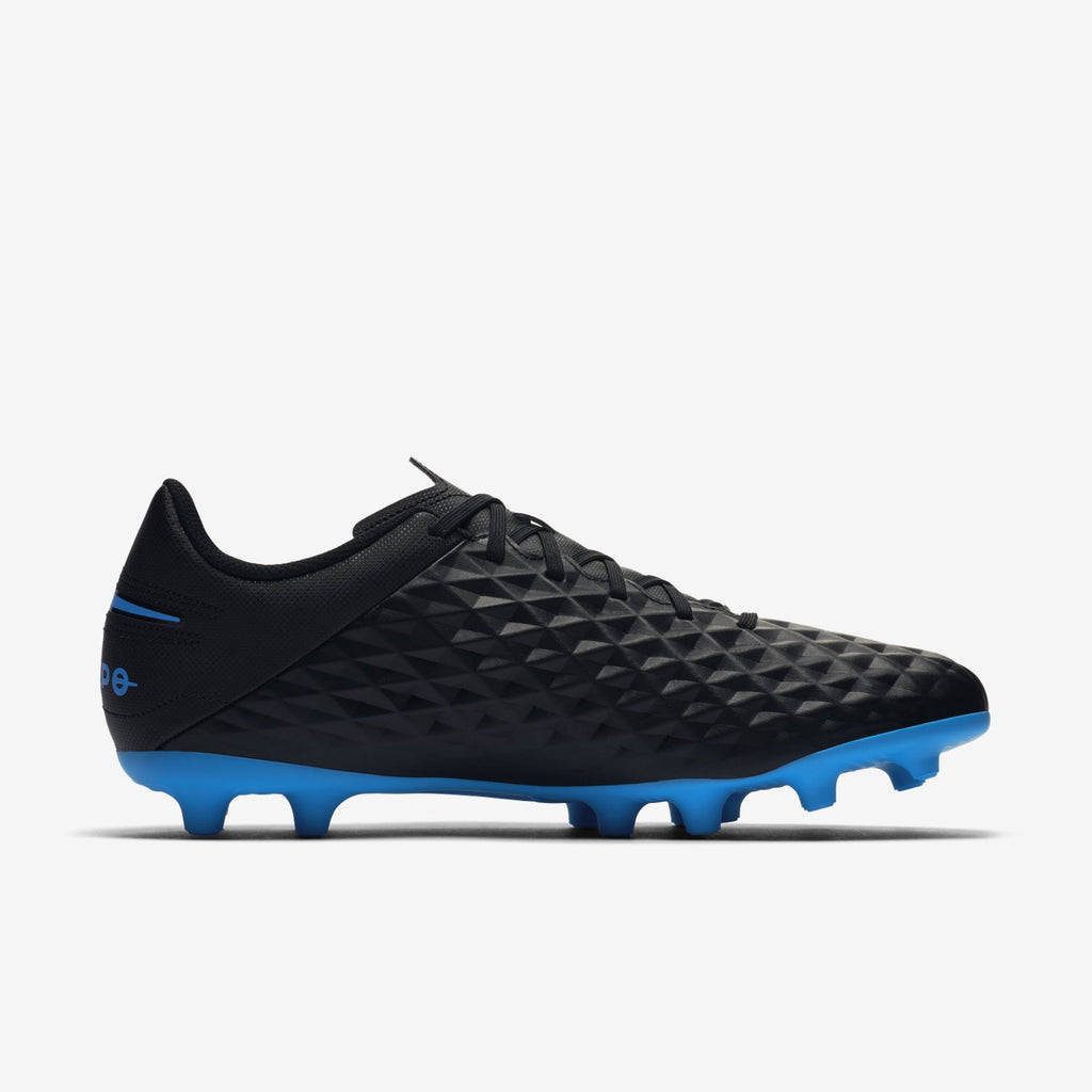 Men's Legend 8 Club FG/MG Cleats - Black/Blue Hero - AT6107-004-NIKE by Nike | Available at Niky's Sports