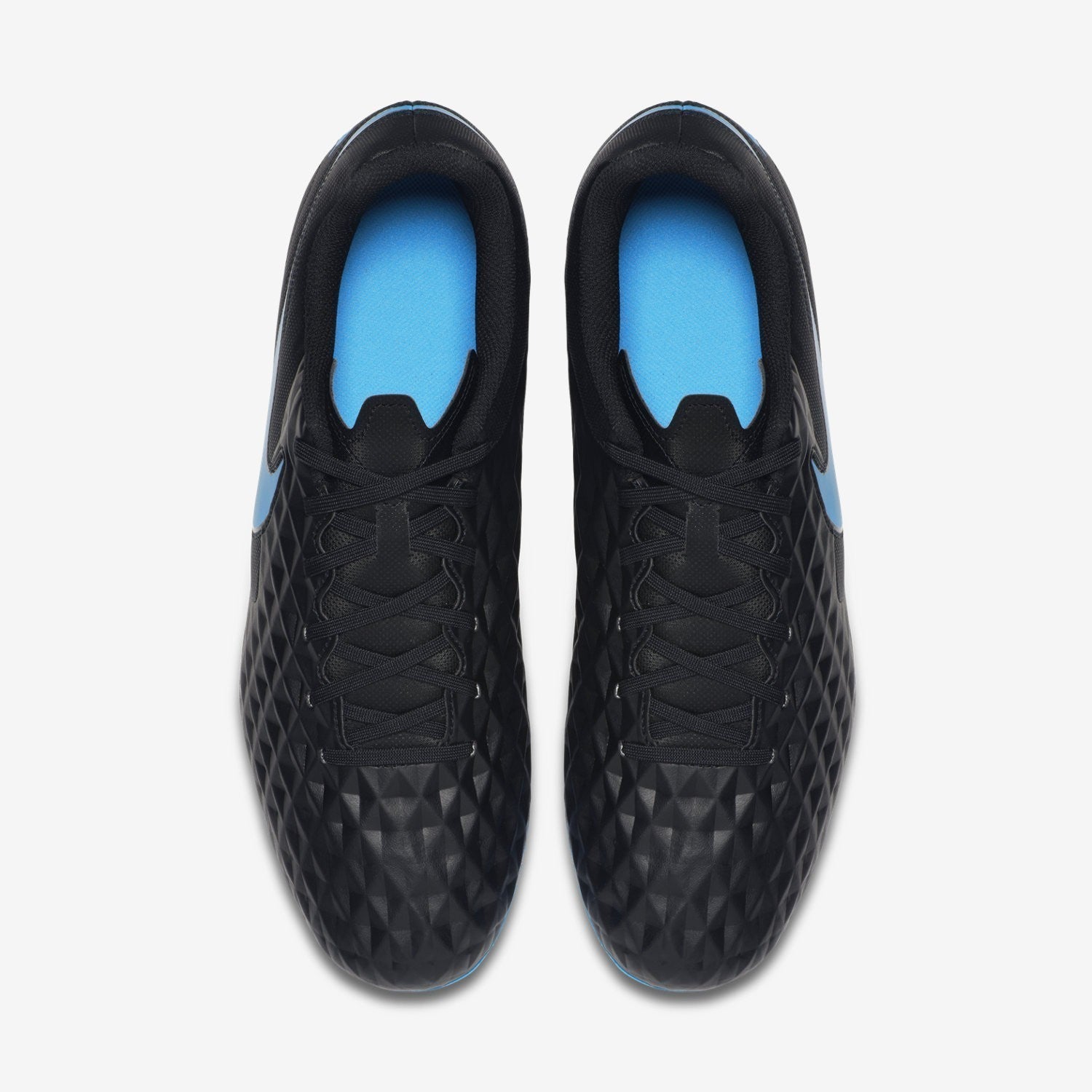 Men's Legend 8 Club FG/MG Cleats - Black/Blue Hero - AT6107-004-NIKE by Nike | Available at Niky's Sports
