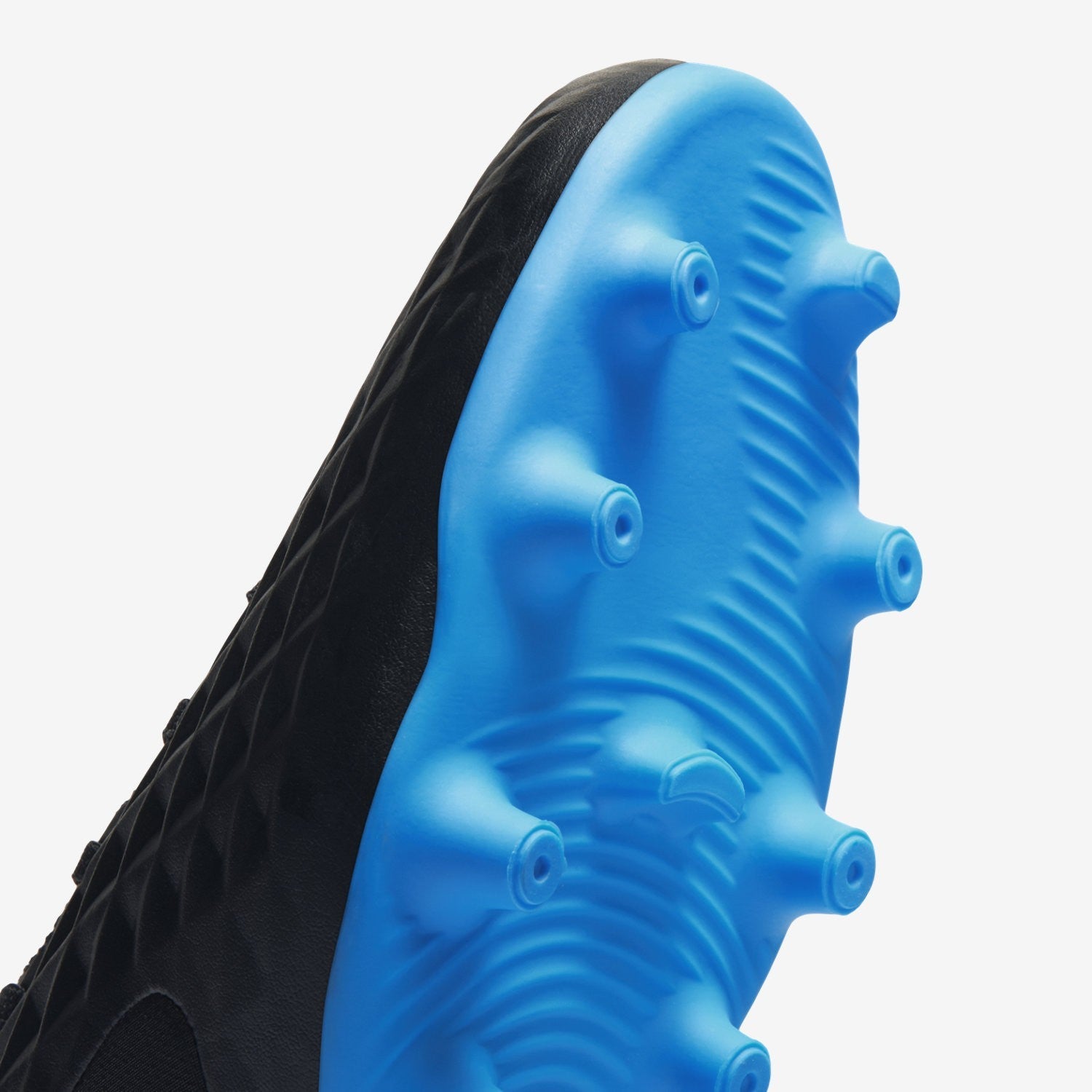 Men's Legend 8 Club FG/MG Cleats - Black/Blue Hero - AT6107-004-NIKE by Nike | Available at Niky's Sports
