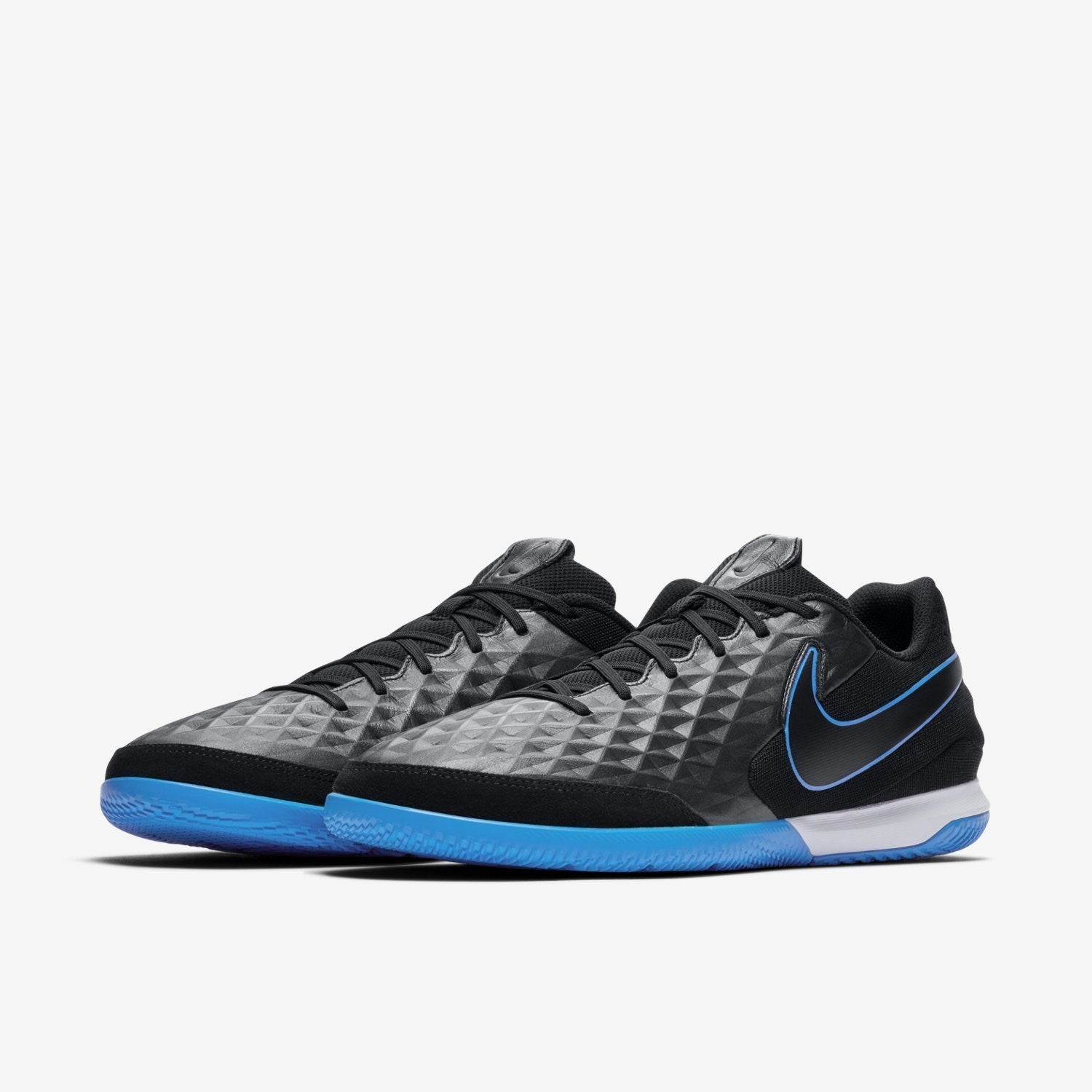 Tiempo Legend 8 Academy Indoor Shoes - Black/Blue Hero/Black - AT6099-004-NIKE by Nike | Available at Niky's Sports