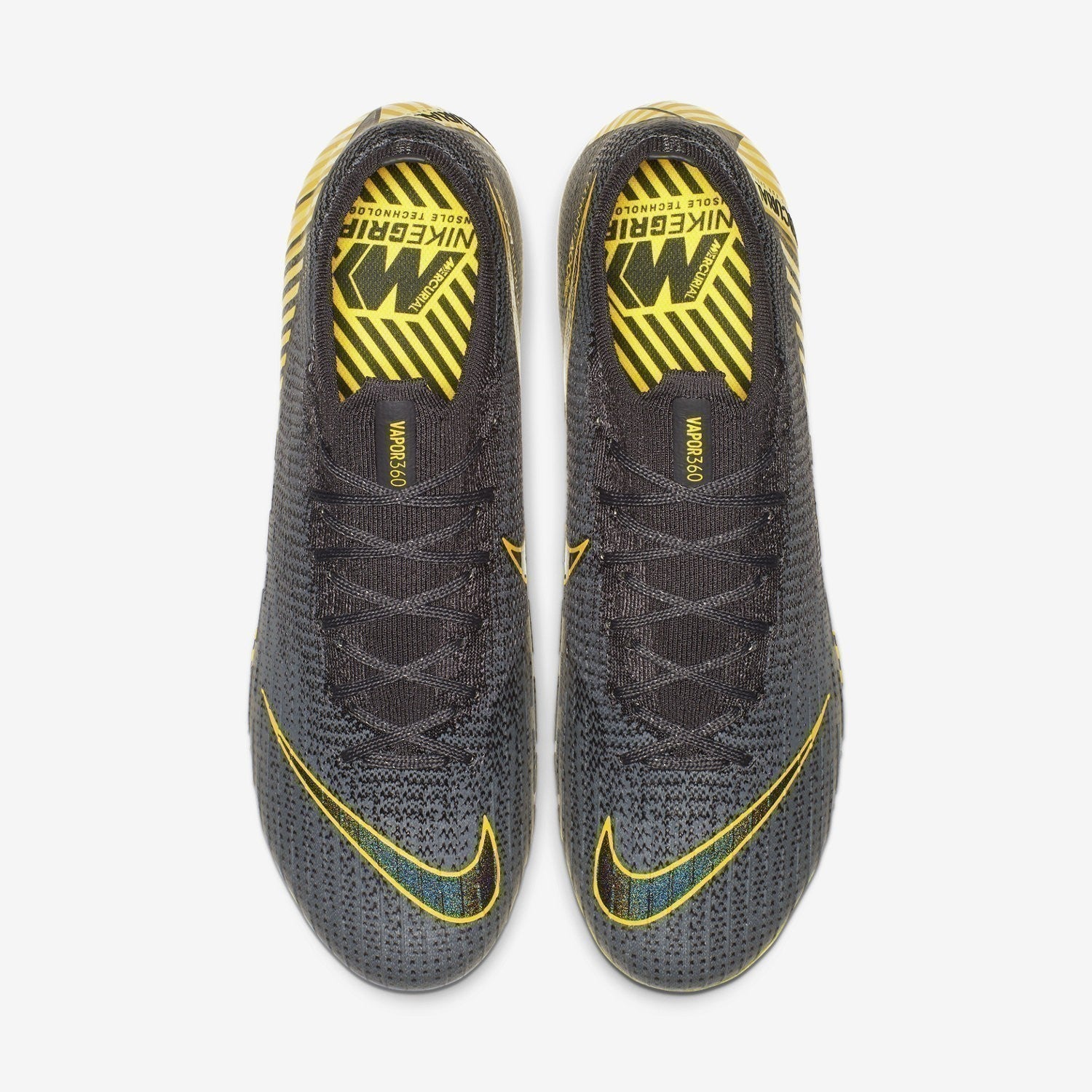 Men's Vapor 12 Elite FG Soccer Cleats - Thunder Grey/Dark Grey/Black - AH7380-070-NIKE by Nike | Available at Niky's Sports