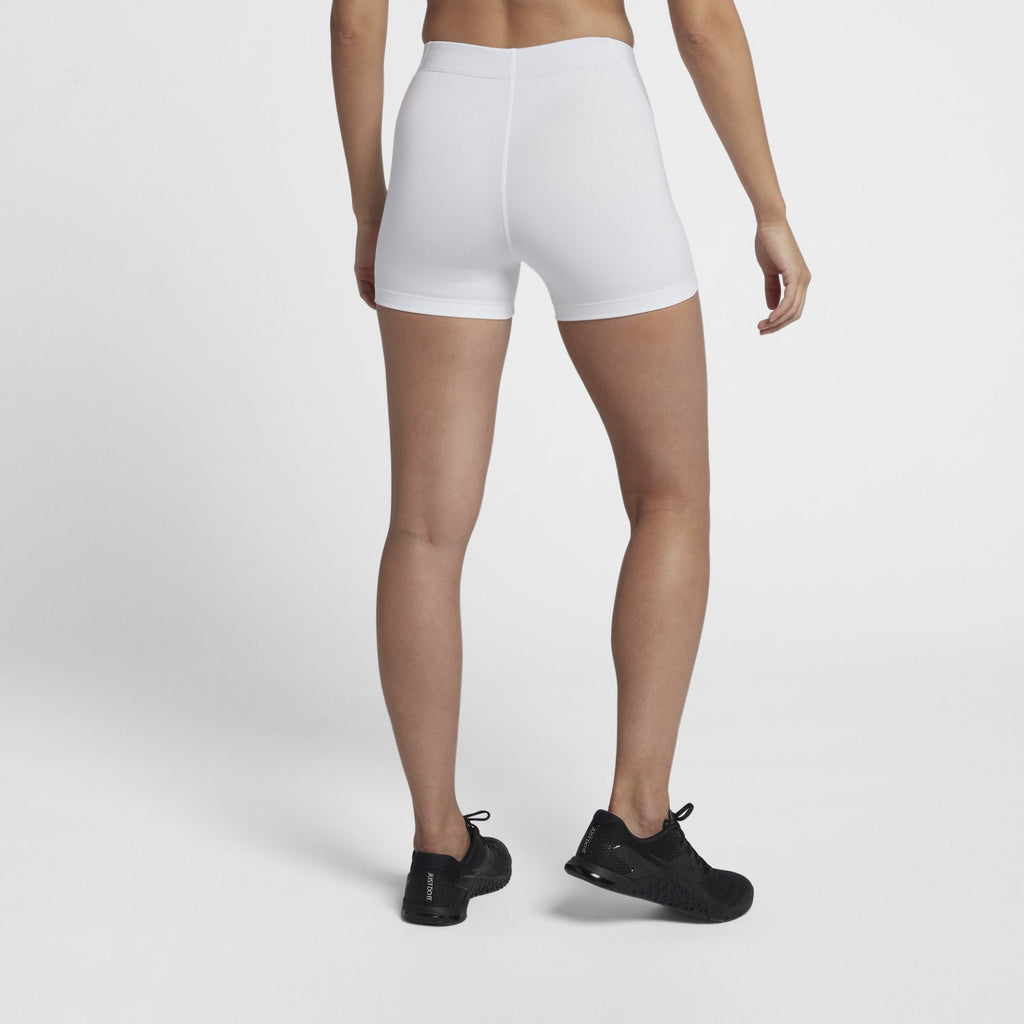 Women's Pro Training Shorts - White - 889577-100-NIKE by Nike | Available at Niky's Sports