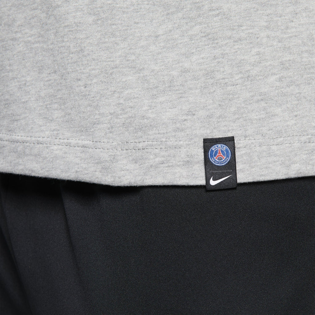 Men's Paris Saint-Germain Dri-FIT T-Shirt - Heather Grey - AQ7547-063-NIKE by Nike | Available at Niky's Sports