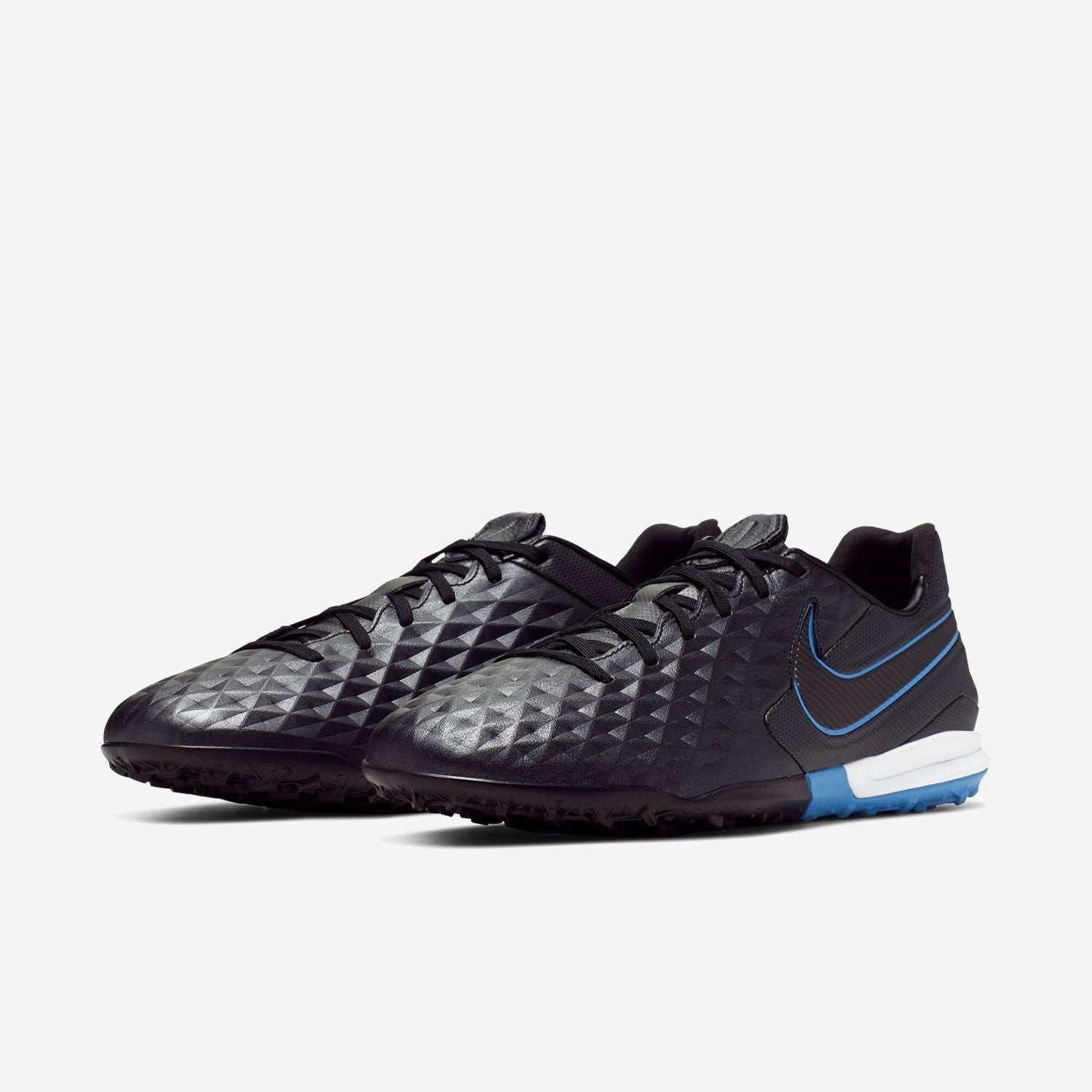 Men's Tiempo Legend 8 Pro Turf Shoes - Black/Blue Hero/Black