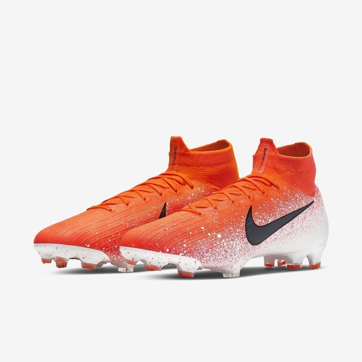 Men's Superfly 6 Elite FG Cleats - Hyper Crimson/White/Metallic Silver/Black