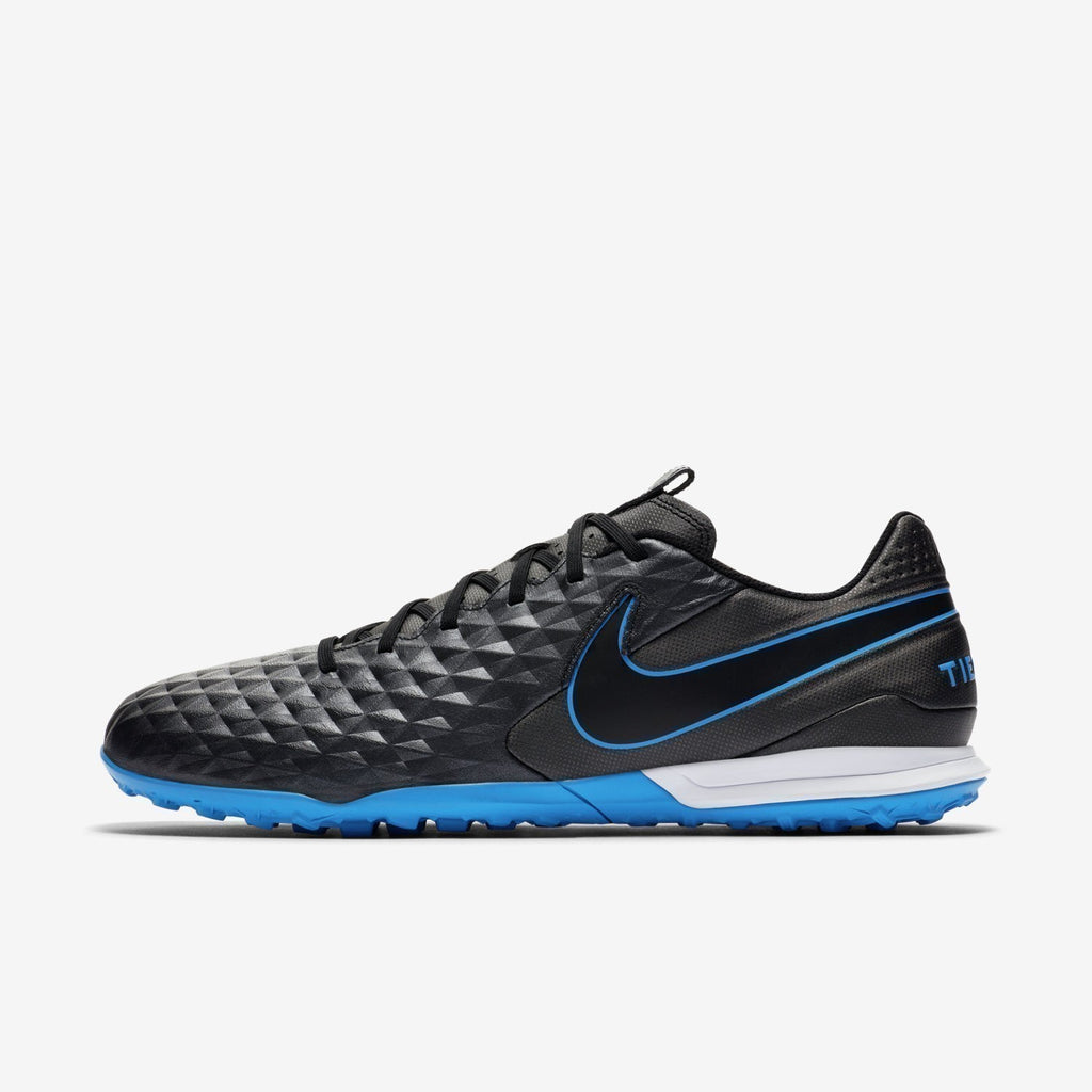 Men's Tiempo Legend 8 Academy Turf Shoes - Black/Blue Hero - AT6100-004-NIKE by Nike | Available at Niky's Sports