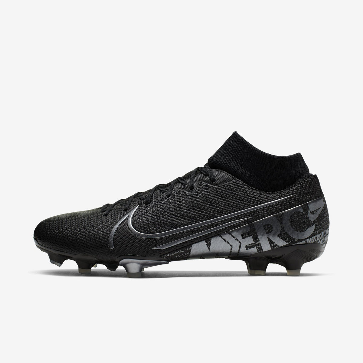 Mercurial Superfly 7 Academy FG/MG Cleats - Black/Cool Grey