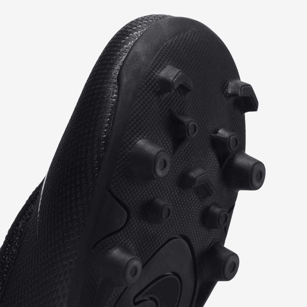 Kid's Mercurial Vapor XII Club MG Soccer Cleats - Black/Light Crimson - AH7351-001-NIKE by Nike | Available at Niky's Sports