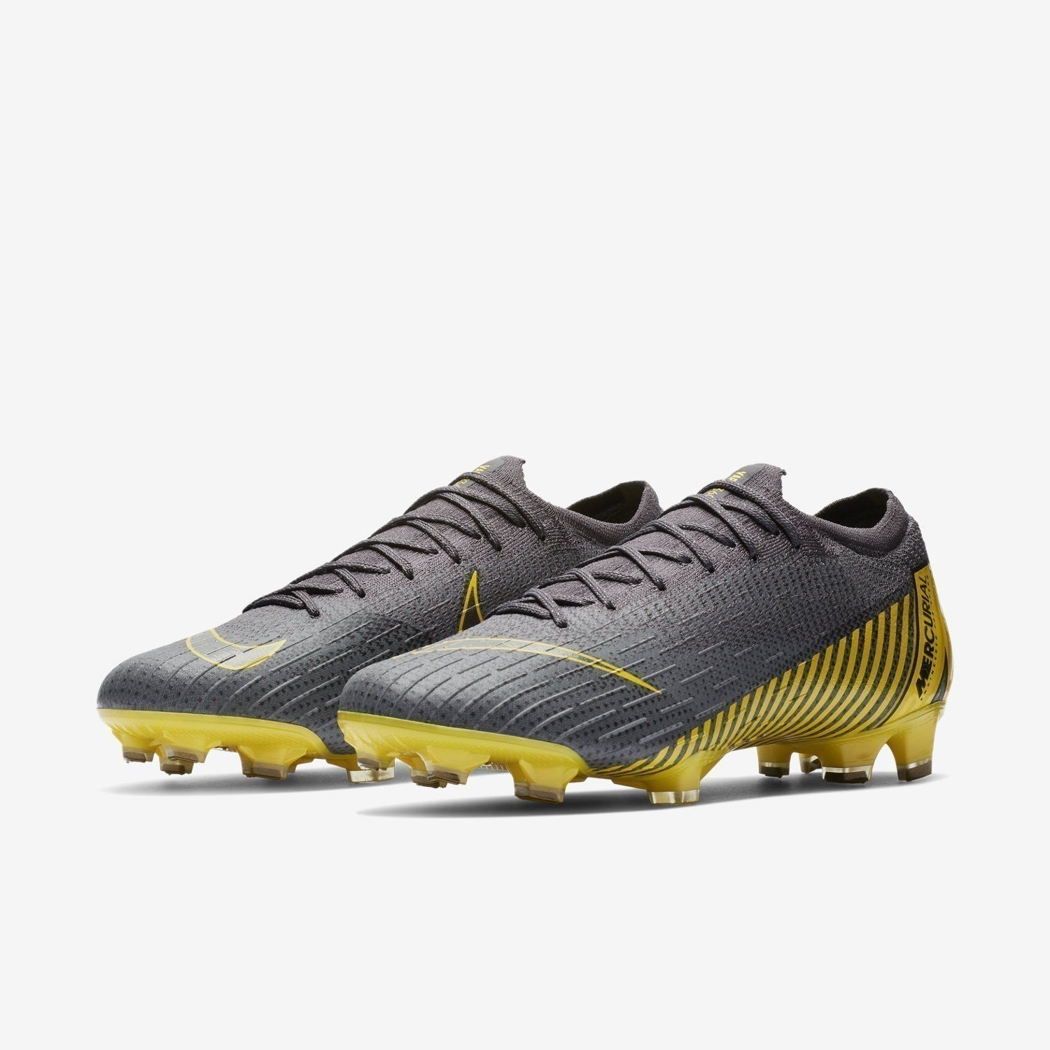 Men's Vapor 12 Elite FG Soccer Cleats - Thunder Grey/Dark Grey/Black - AH7380-070-NIKE by Nike | Available at Niky's Sports