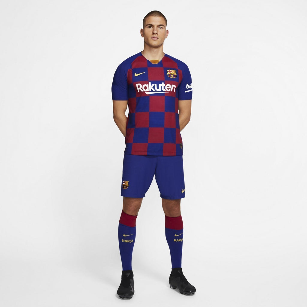 Men's FC Barcelona 19/20 Home Vapor Match Jersey - Deep Royal Blue/Varsity Maize - AJ5257-456-NIKE by Nike | Available at Niky's Sports