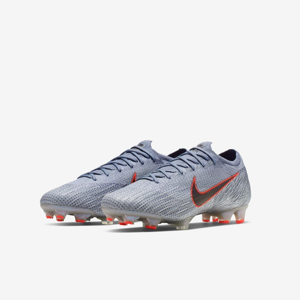 Vapor 12 Elite FG Cleats - Wolf Grey/Armory Blue/Hyper - AH7380-008-NIKE by Nike | Available at Niky's Sports