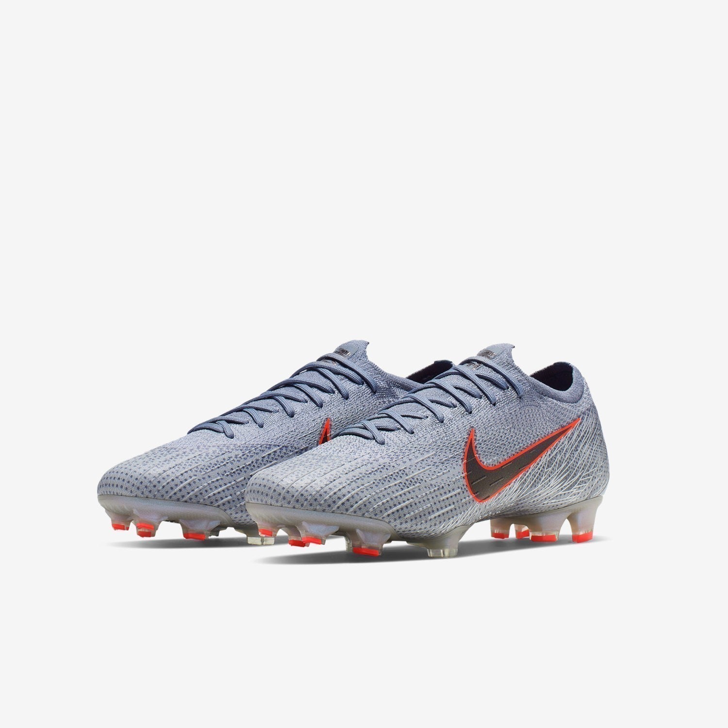 Vapor 12 Elite FG Cleats - Wolf Grey/Armory Blue/Hyper - AH7380-008-NIKE by Nike | Available at Niky's Sports