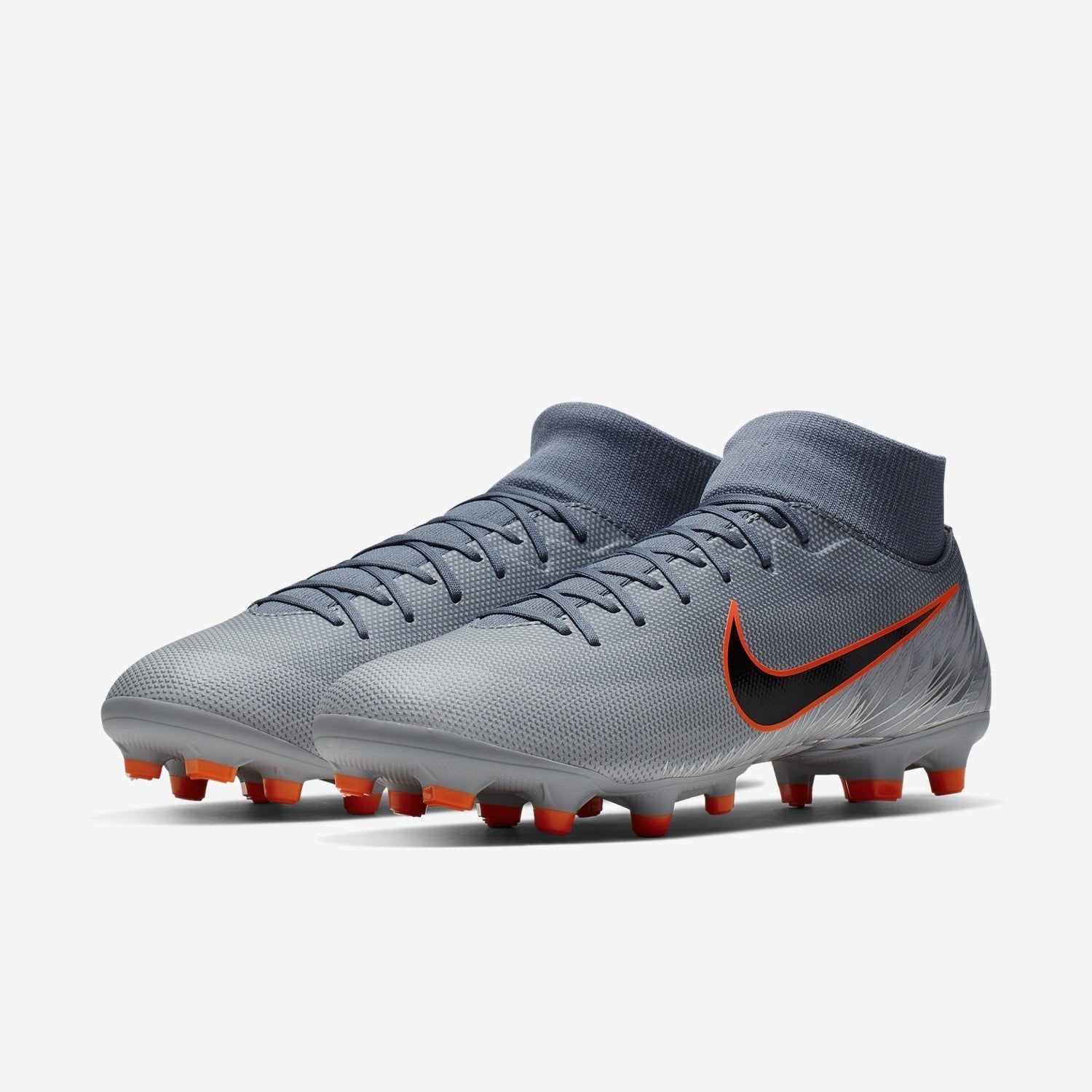 Superfly 6 Academy FG/MG Cleats - Armory Blue/Wolf Grey/Hyper Crimson/Black - AH7362-408-NIKE by Nike | Available at Niky's Sports