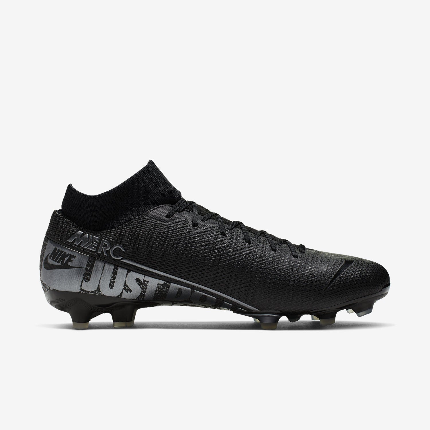 Mercurial Superfly 7 Academy FG/MG Cleats - Black/Cool Grey