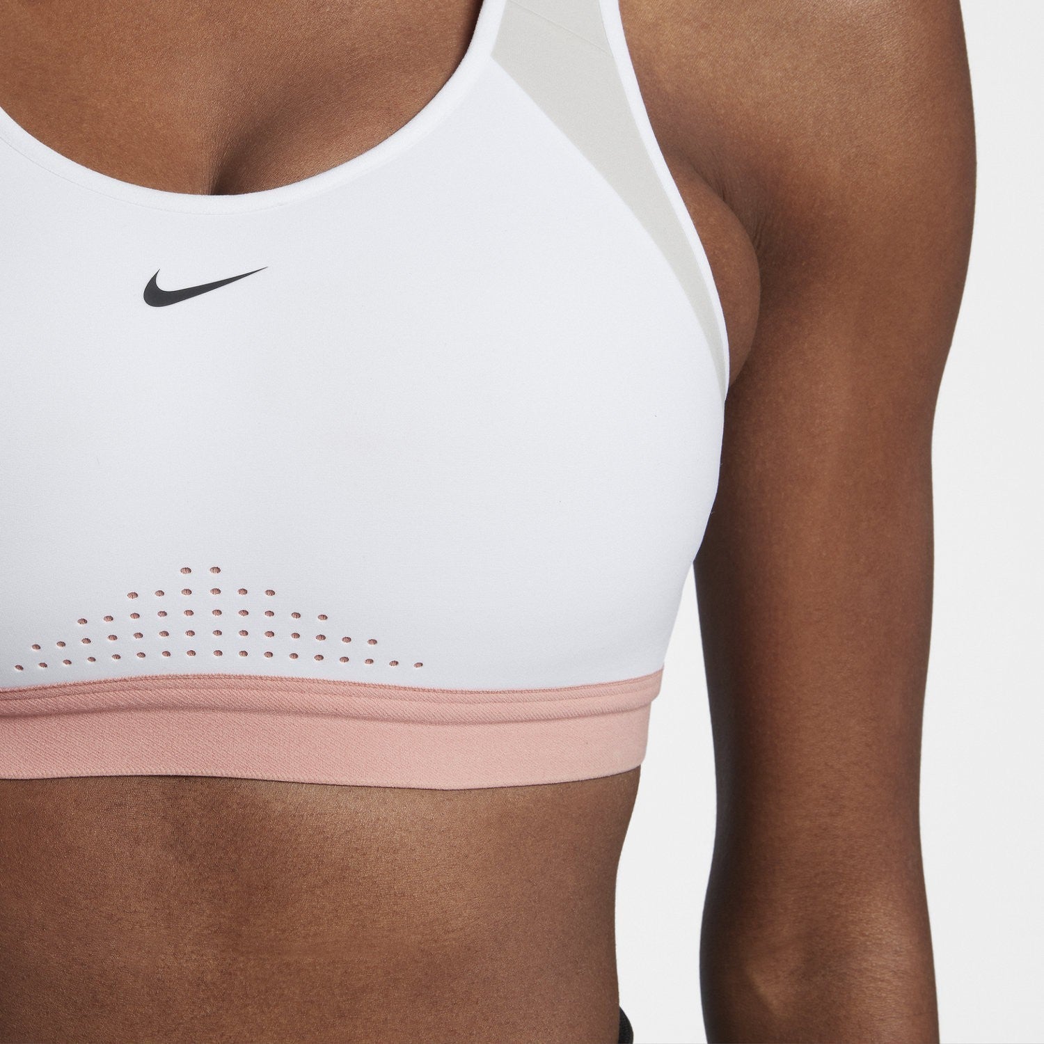 Women's Motion Adapt Sports Bra White/Grey1