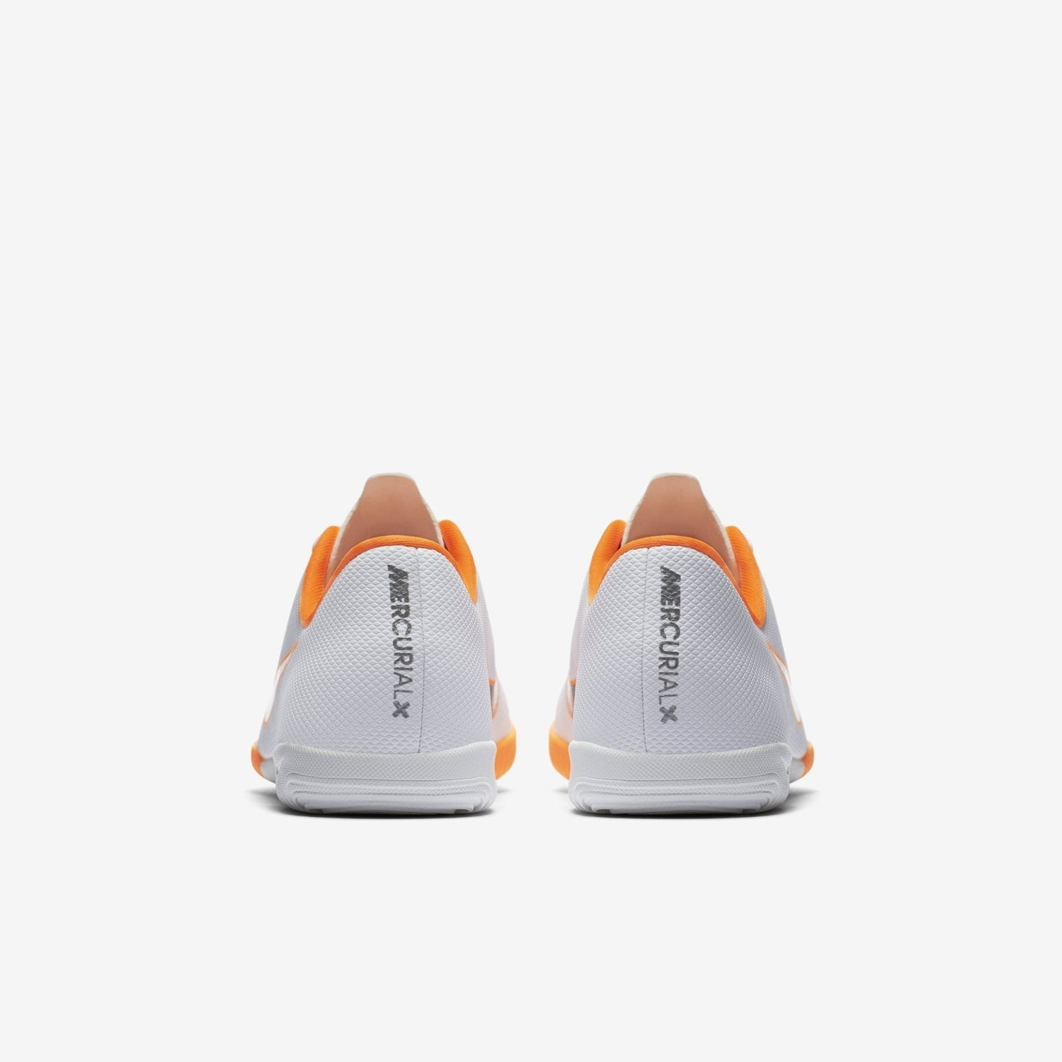 Kid's MercurialX Vapor XII Academy Indoor Soccer Shoes - White/Orange/Grey