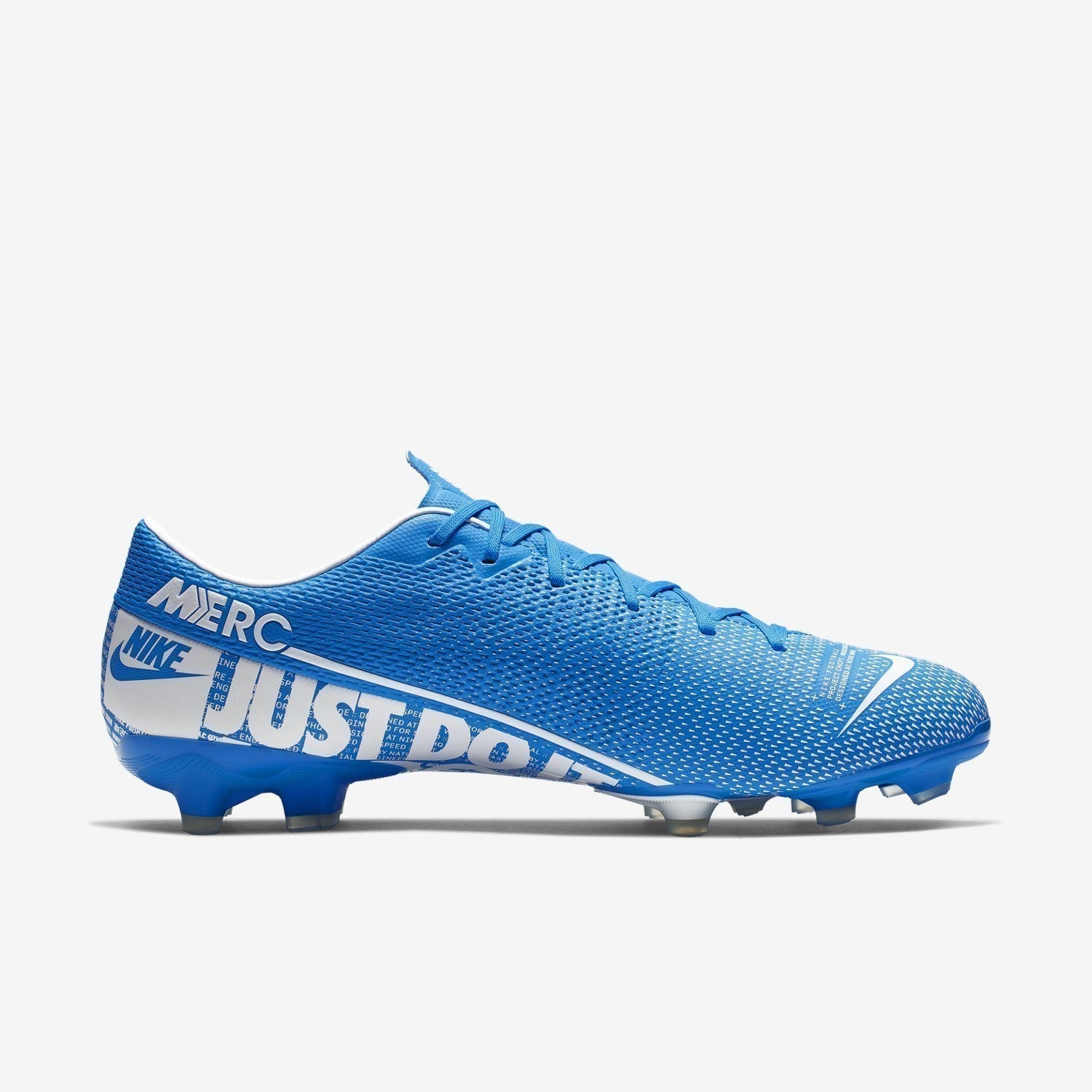 Men's Mercurial Vapor 13 Academy MG Cleats - Blue Hero/White-Obsidian - AT5269-414-NIKE by Nike | Available at Niky's Sports