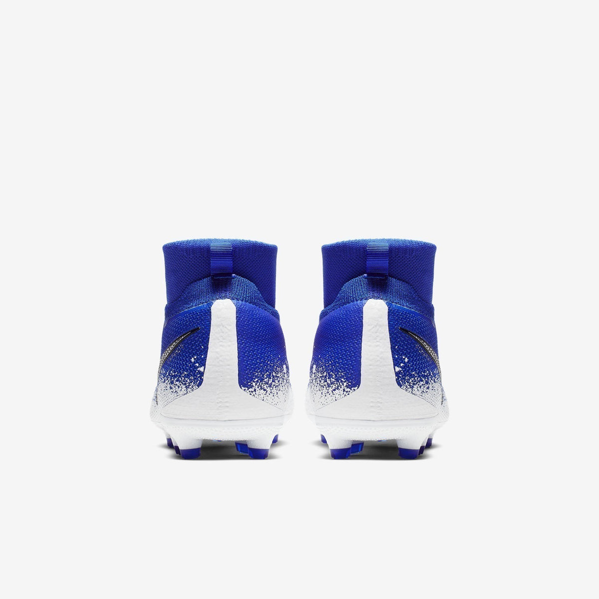 Kid's PhantomVSN Elite Dynamic Fit MG Cleats - Racer Blue/White/Chrome - AO3289-410-NIKE by Nike | Available at Niky's Sports