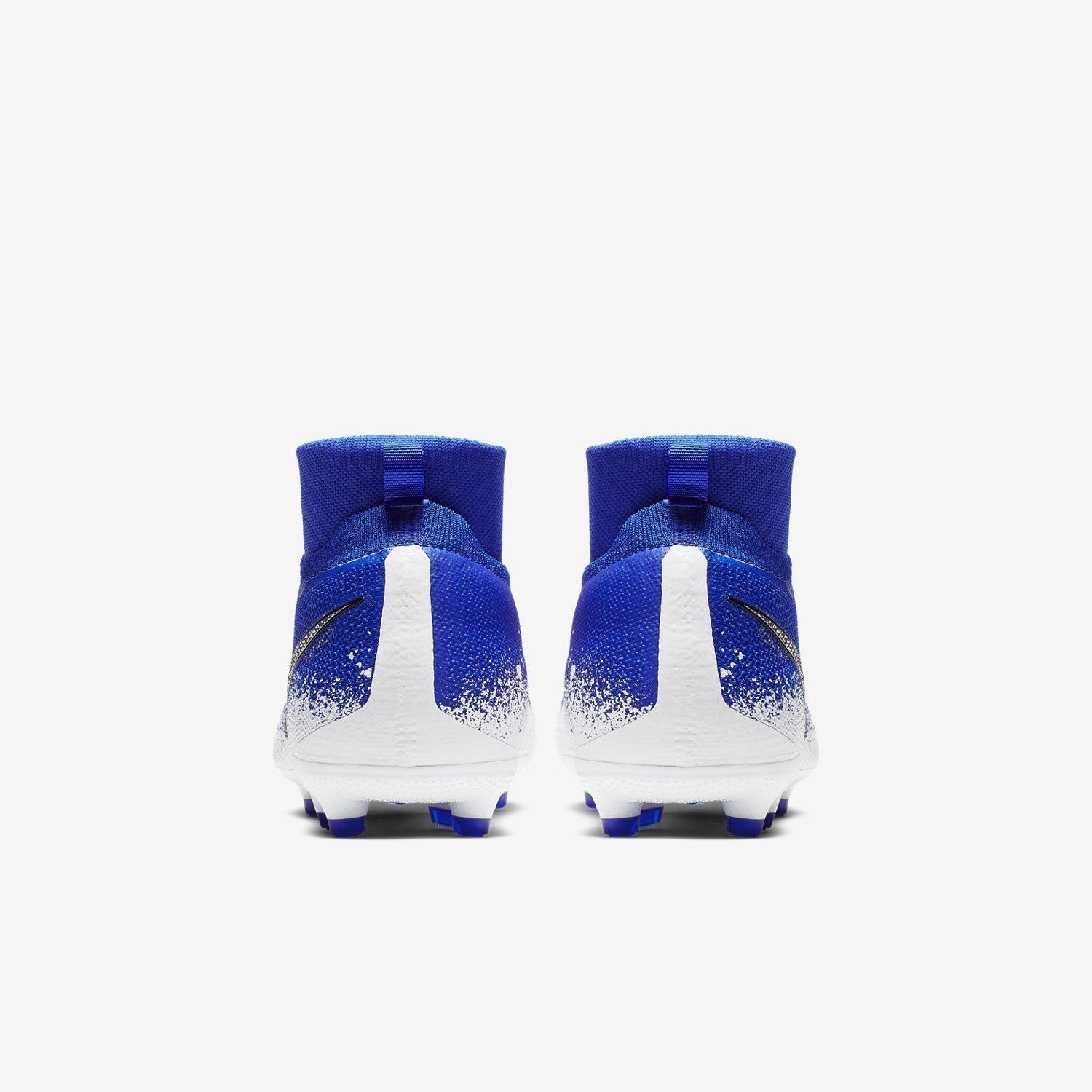 Kid's PhantomVSN Elite Dynamic Fit MG Cleats - Racer Blue/White/Chrome