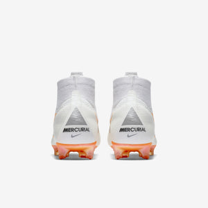 Casco Paine Gillic Saltar Mercurial Superfly 6 360 Elite FG Soccer Cleats - White/Total Orange/G
