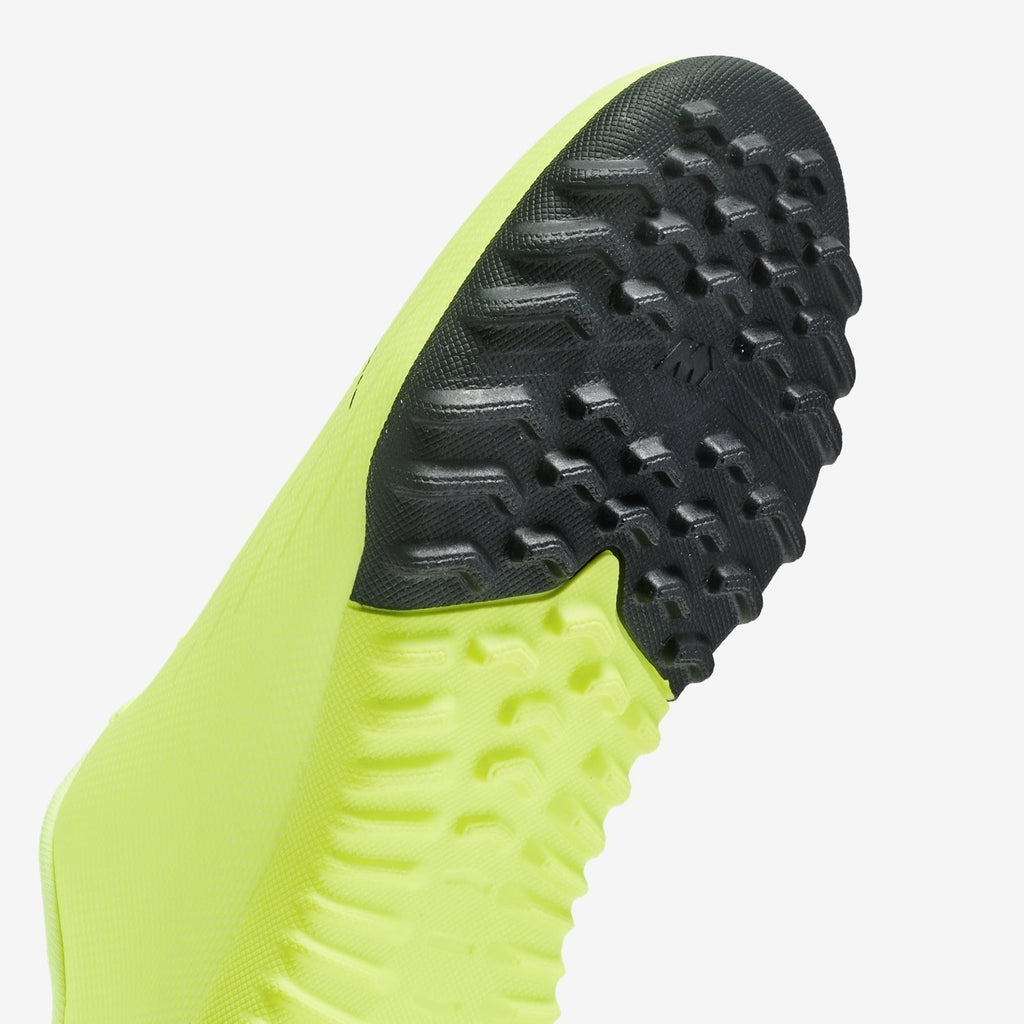 Jr. MercurialX Vapor XII Academy TF Soccer Shoes - Volt/Black - AH7342-701-NIKE by Nike | Available at Niky's Sports