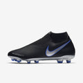 Phantom Vision Academy DF FG Soccer Cleats - Black/Metallic Silver/Racer Blue - AO3258-004-NIKE by Nike | Available at Niky's Sports