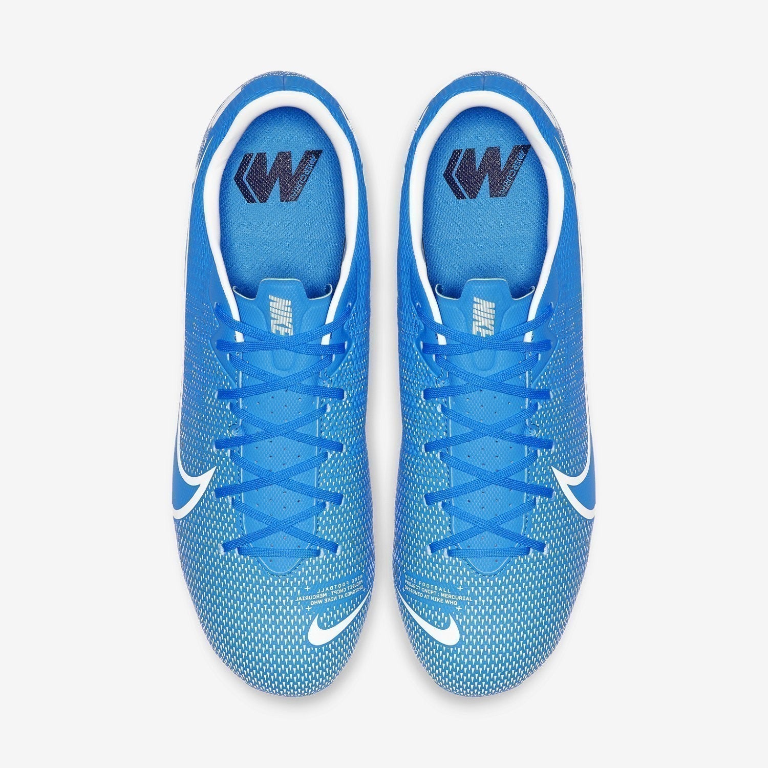 Men's Mercurial Vapor 13 Academy MG Cleats - Blue Hero/White-Obsidian - AT5269-414-NIKE by Nike | Available at Niky's Sports