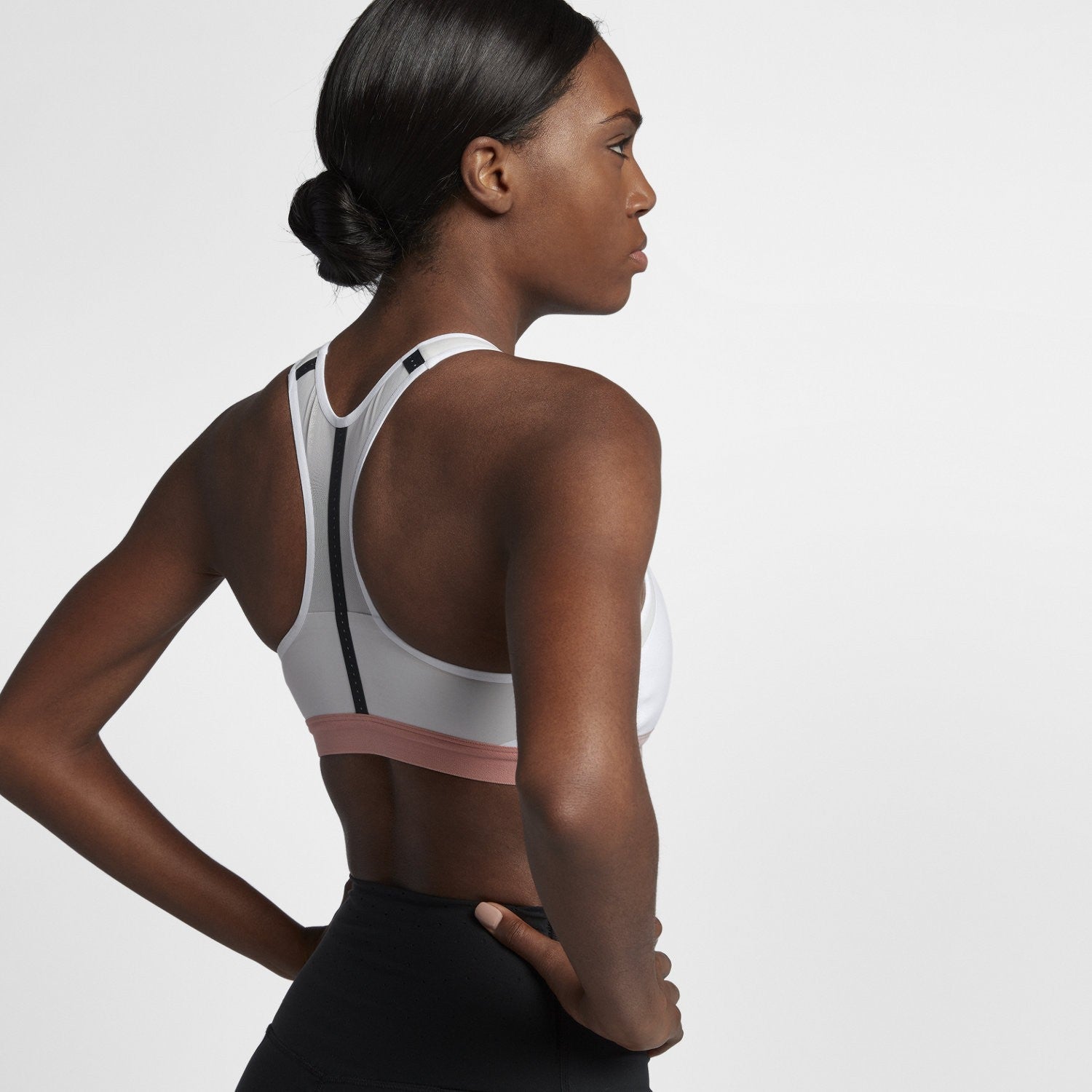 Women's Motion Adapt Sports Bra - White/Grey