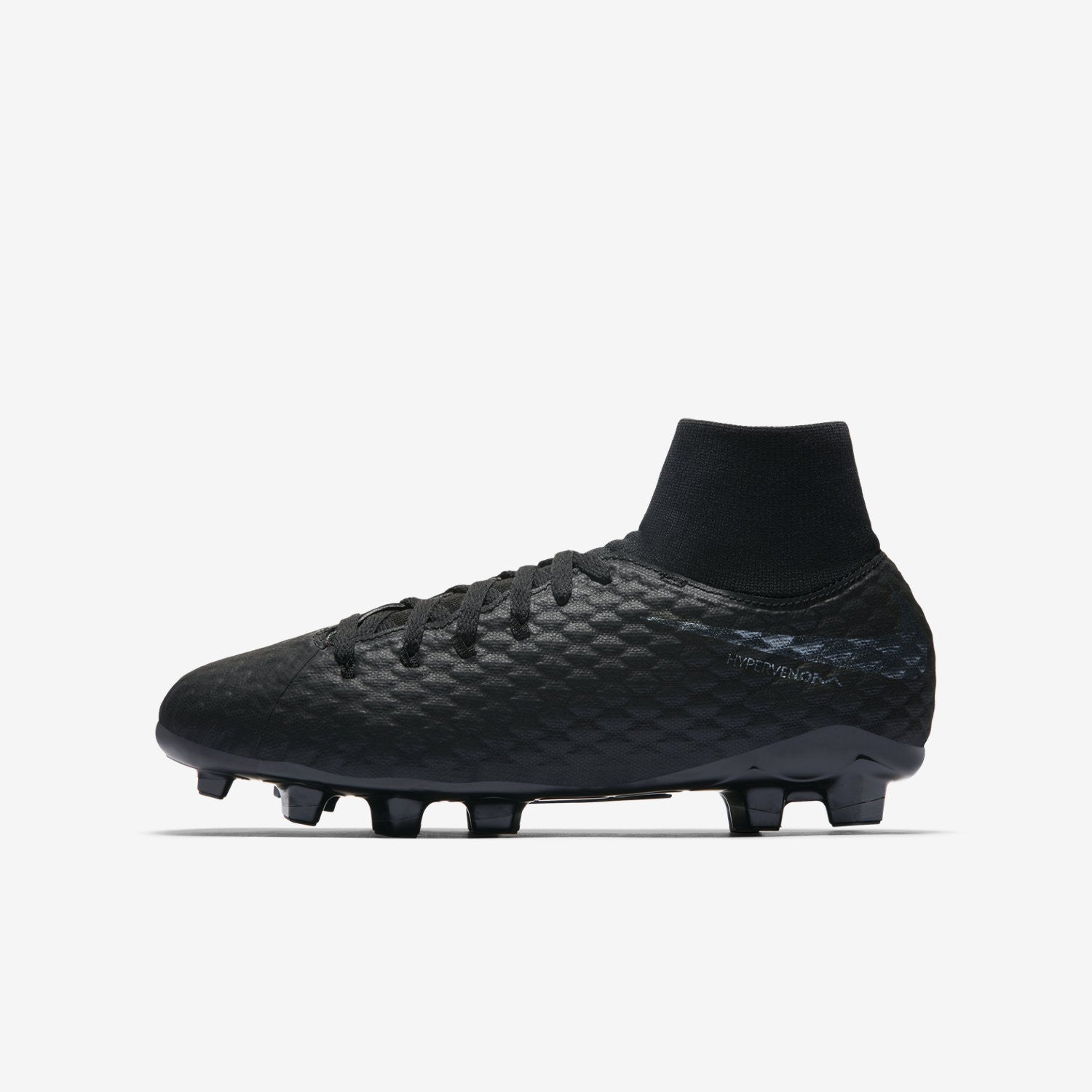Kid s Hypervenom Phantom III Academy DF FG Soccer Cleats Black Light