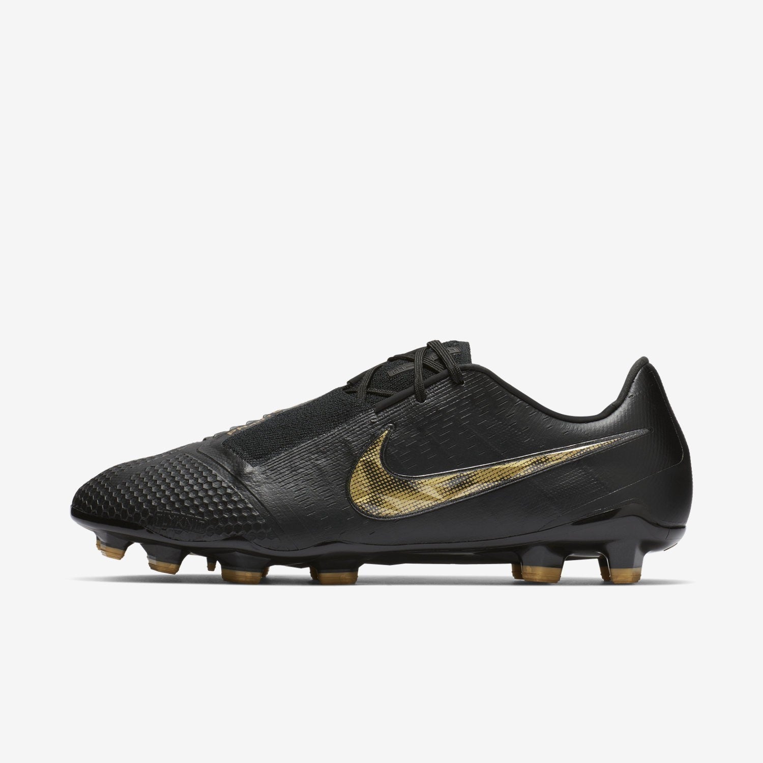 Phantom VNM Elite FG Soccer Cleats - Black/Metallic Vivid Gold